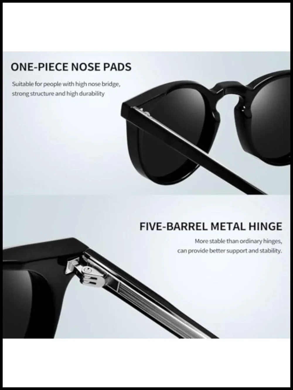 Polarized UV400 Protection Acetate TR90 Retro Round Sunglasses